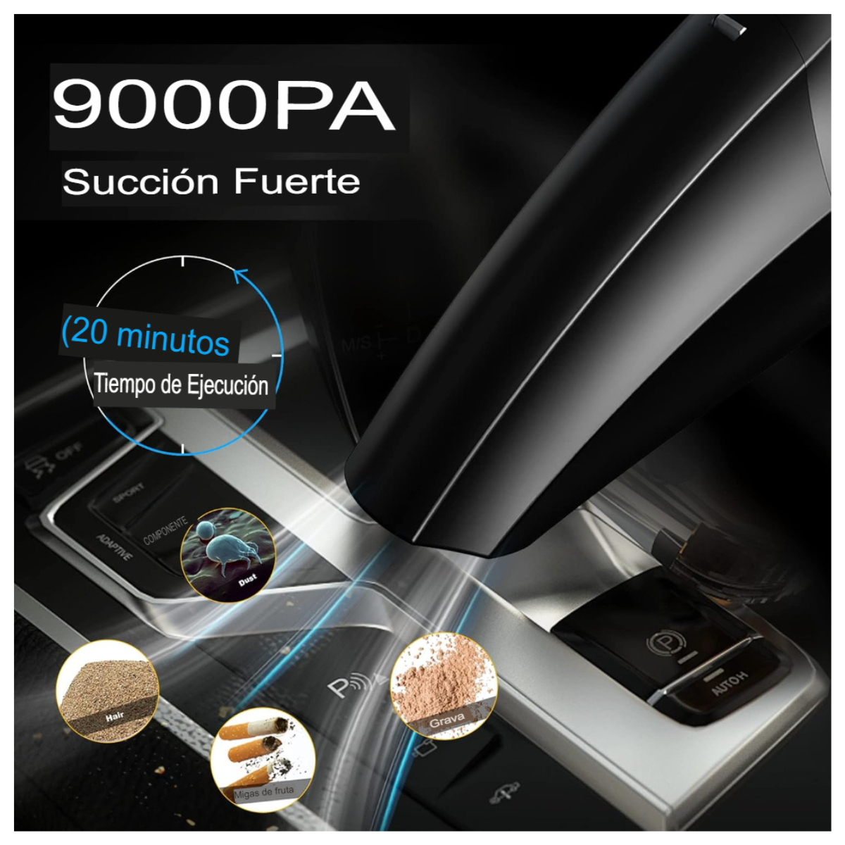 Aspiradora de Carro Alta Potencia