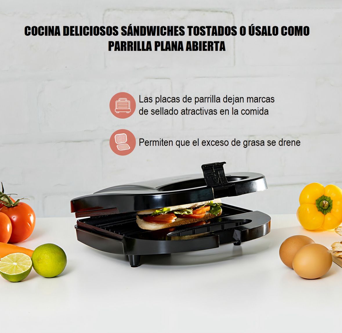 Sandwichera Multiuso Tostadora Sanduchera